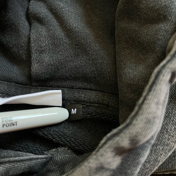 Live Love Gameday Football Hoodie Size Medium Grey And White Brushed Cotton - Picture 5 of 7